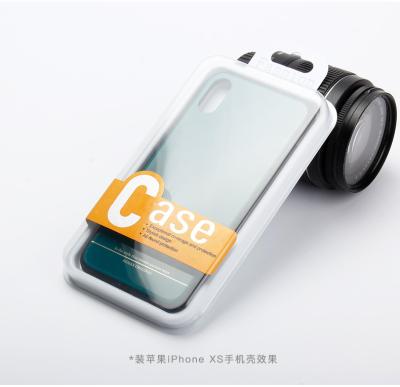 China Disposable Transparent PVC Box Packing For Cell Phone Case Clear PVC Packet Packaging for sale