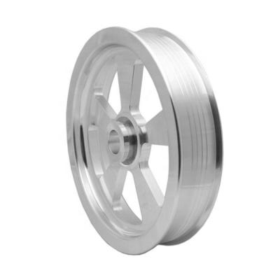 China Hotels Cast Aluminum Precision Groove Belt Pulley for sale