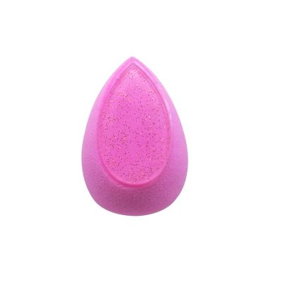 China Will Rise When Wet Customized Logo Glitter Facial Silicone Waterdrop Sponge Powder Puff for sale