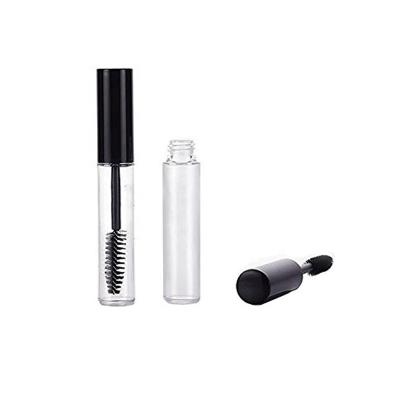 China Quick Dry / Quick Dry Cosmetic Luxury Double Headed Black Cap Custom Mascara Tubes With Brushes for sale