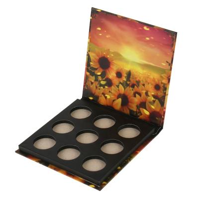 China Waterproof Custom Wholesale Blank Cardboard Eyeshadow Palette Packaging Makeup for sale