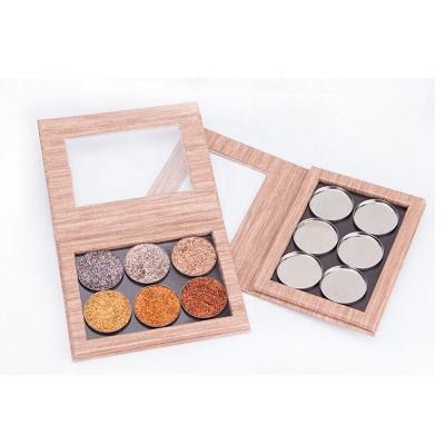 China Waterproof DIY Makeup Eyeshadow Empty Eye Magnetic Packing Palette Custom for sale