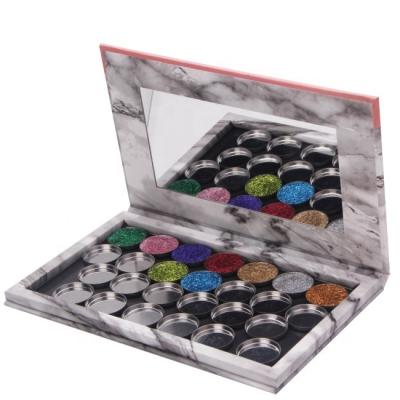 China 12 Cardboard Waterproof Simple Vegan Makeup Empty Magnetic Eyeshadow Palette for sale