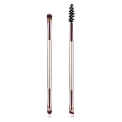 China makeup brush; Double Ended Brow Brush Eyebrow Brush Eyebrow Mascara Makeup Brush Water Resistant Private Label for sale