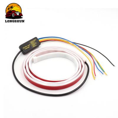 China PC board LONGS 1.2m Car Rear Trunk LED Light Strip Turn Signal Brake Light RGB Ice Blue for sale