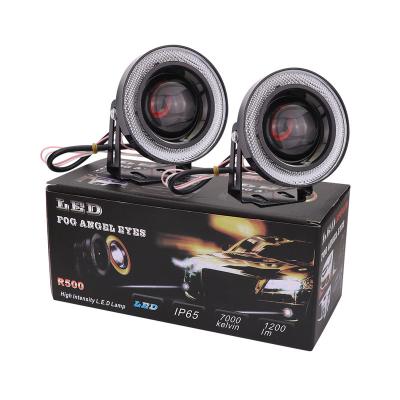 China PC Board+Aluminium LONGS Halo angel eye Ring COB Led Fog Headlights High Power 2.5/3/3.5 inch good quality Car led fog light for sale