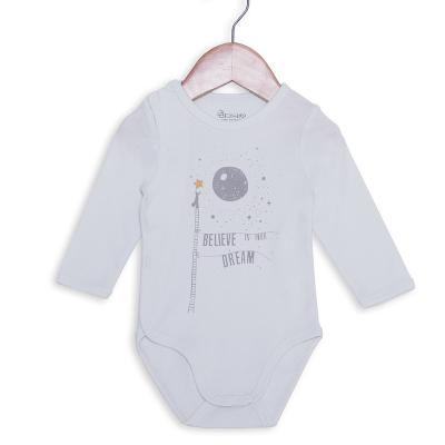 China Long Sleeves Cotton Baby Jumpsuit 100% Organic Cotton Material for sale