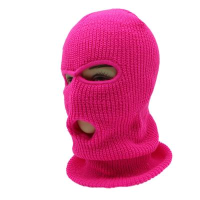 China Winter Full Face Balaclavas 3 Hole COMMON Cycling Outdoor Sport Windproof Blanket Knitted Face Blanket Ski Balaclava for sale