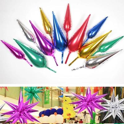 China New Arrival Valentine's Day/Wedding Party Decorations DIY Market Decorative Explosive Star Balloon Water Droplets Light Up Foil Balloons Event Party Supplies 46 x 9cm 50pcs for sale