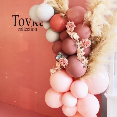 China Gift Toy 340pcs Balloon Retro Dusty Pink Rose Gold White Garland Arch Balloons DIY Kit for Birthday Baby Shower Weddings Party Decoration for sale