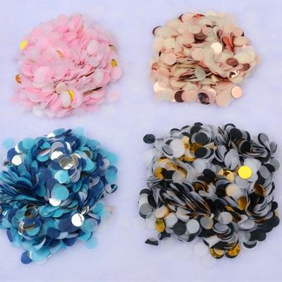 China Gift Toy 1cm Paper Confetti 10g/bag Mix Color To Wedding Round Birthday Party Decoration Cloth For Clear Balloons Props for sale