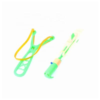 China Flying Toy Elastic Round Led Slingshot Whistle Arrow Helicopter Toys for sale