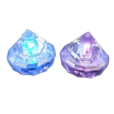 China Morden Diamond Plastic Water Activated Led Flash Ice Cube for sale