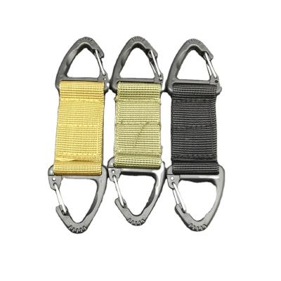 China Travel Accessories Novelty Molle Webbing Clip Belt Hook Triangle Buckle Double for sale