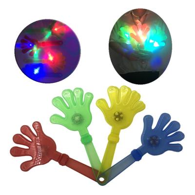 China Loud Manufacturer LED Plastic Hand Clapper Flash Light Cheering Toys for sale