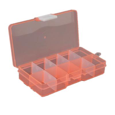 China 10 Compartment Sustainable Square Plastic Storage Box With Adjustable Divider for sale