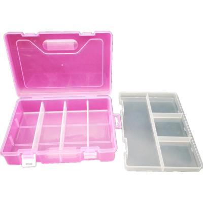 China Viable Detachable Double Layer 8 Compartments Plastic Storage Box for sale