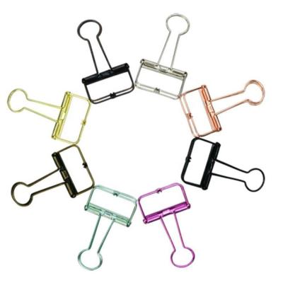 China Modern Hollow Metal Wire Long Tail Binding Ring Paper Clip for sale