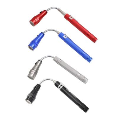 China Advertising Telescopic Flexible Gift 3 LED Torch With Magnetic Finder for sale