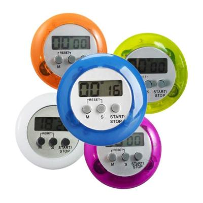 China Industrial Electronic Round LCD Digital Kitchen Countdown Timer for sale