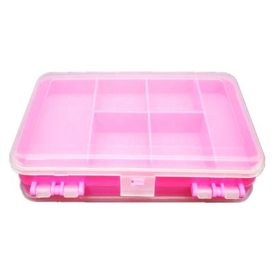 China Eco - Friendly Plastic Double Sides 10 Slots Lock Storage Pill Box for sale