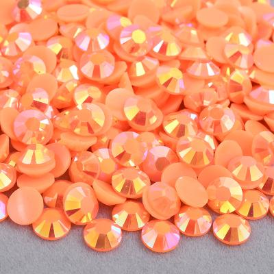 China Flatback 2 3 4 5 6mm Jelly Hyacinth ab Flatback Rhinestone Stones Stickers Around Resin Faux Stone For Craft Decoration for sale