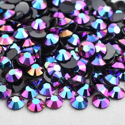 China Wholesale Bulk Red Purple 6mm Rhinestones Flat Back Resin Crystal Stone Non Hotfix Strass Flatback Gems 2 3 4 5 ab for sale