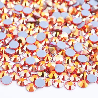 China Flatback SS 6 Fix Siam AB 8 10 16 20 30 Light Flatback Hot Iron Crystals Stones On Rhinestone Appliques Hotfix Glass Rhinestones for sale