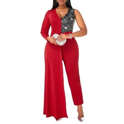 China 2021 New Product Long Sleeve Jumpsuit Sequin Overalls Women QUICK DRY for sale