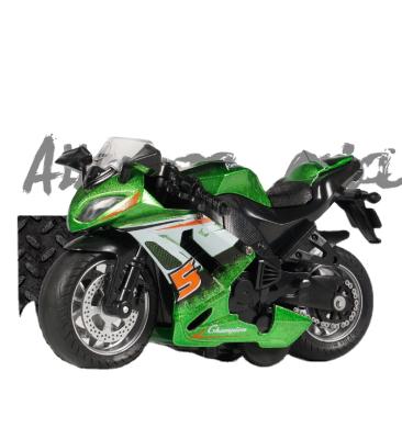 China Safety / Music / Lightweight Zinc Alloy Diecast Toys 1:14 Pull Back Racing Motorcycle With Light Music For Kids for sale