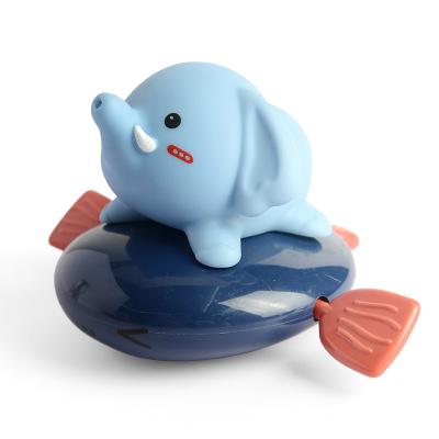 China Patented Product Bathroom Water Toy Elephant Style Pullswitch Spray Baby Bath Toy Hot Sale Water Bath Toy for sale