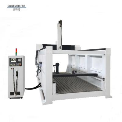 China 4 Axis MDF Flange EPS Styrofoam Foam Cnc Router WOOD ACRYLIC ACRYLIC ALUMINUM Rotary Machine For Statue Making Machine For Sale for sale