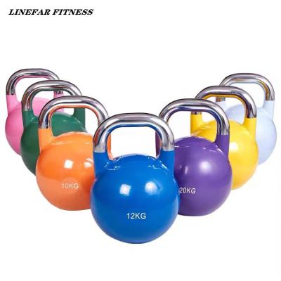 China Linefar Fitness 4-32KG Kettlebell Universal Gym Equipment Competition Kettlebell for sale