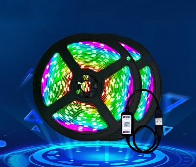 China TV Interior Lighting TV Backlight RGB LED Strip USB Powered 24 Inch-60 Inch TV, Mirror, PC, Symphony To Music, Polarized Lighting, 5050 RGB IP65 for sale