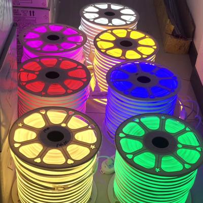 China Square LED Strip Light 360 Round Flexible Light Decorative Neon Lamp 220V 110V SMD2835 for sale