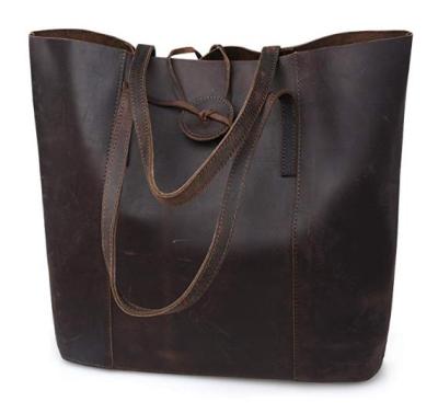 China High-quality Lady Chic Designers Genuine Leather Tote Bags Genuine Leather Custom Brands Cheap Handbags Women Tote With Insert Purse Bag for sale