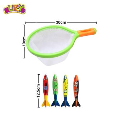 China Fishing Game Set 2021 Diving Sharks Game Set Cartoon Plastic Kids Games Happy Fish Toy for sale