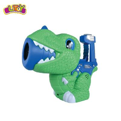 China 2022 Plastic Electric Cartoon Dinosaur Bubble Gun Toy with Light and Music for sale