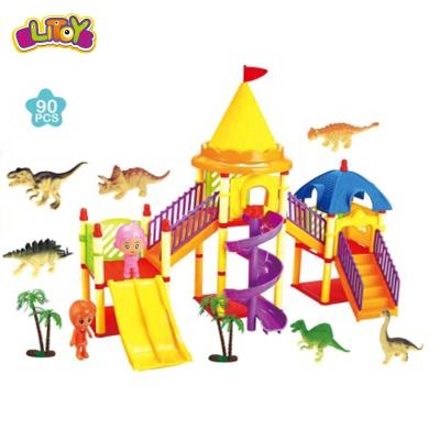 China DINOSAUR PARADISE 90PCS 86*36*78 CM DIY BUILDING BLOCKS SET for sale