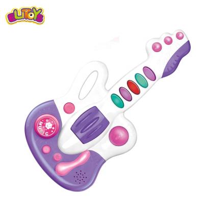 China 2021 Battery Operated Toy Funny Early Educational Baby Music Guitar Toys Developmental Musical Toys For Toddler Children for sale