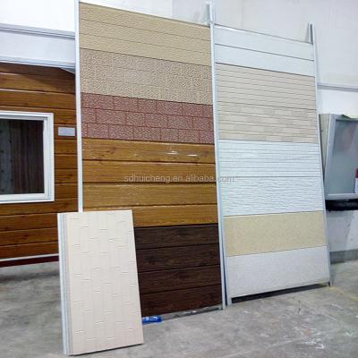 China Good temp-preservation and heat insulation decorative PU metal insulation panels, exterior wall for sale