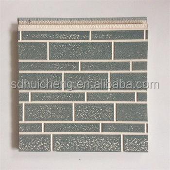 China Good temp-keeping and heat insulation fireproof thermal insulation pu exterior siding panels structural sandwich wal panels for sale