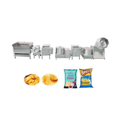 China Automatic Production Small Scale Plantain Chips Making Line 50kg/h Semi Automatic Potato Chips Production Line for sale