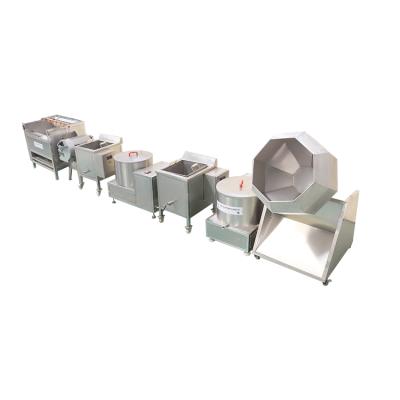 China Automatic Production 30kg/h Sweet Potato Chips Frying Making Lines Small Scale Potato Chips Chips Making Line for sale