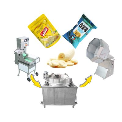 China Automatic fruit and vegetable processing machines stand banana chips making machine for plantain banana chips for sale