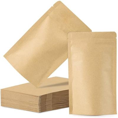 China Food Packaging Resealable Flat Bag Paper Packaging Pouch Recycled Biodegradable Materials OKCARTON Aluminum Foil Packaging For Coffee for sale