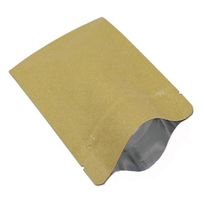 China OKCARTON Materials OKCARTON Materials Paper Bag Aluminum Foil Coffee Bean Holder Block Bottom Square Recycled Kraft Paper Bags for sale