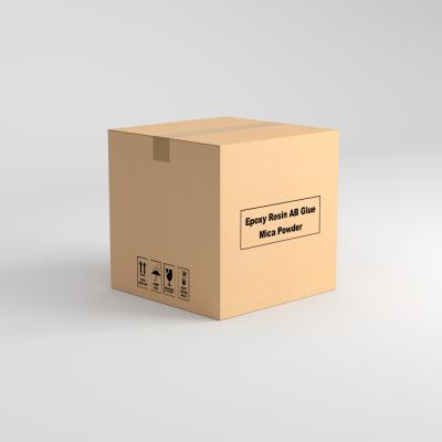 China OKCARTON Recyclable Custom Strong Kraft Paperboard Folding Corrugated Cardboard Black Paper Boxes for sale