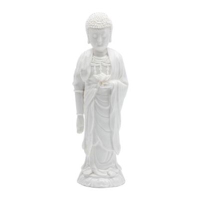 China Modern Wholesale Life Size Hand Carving Large Garden Stone Marble Buddha Statues Outdoor Decor Cheap Prices for sale