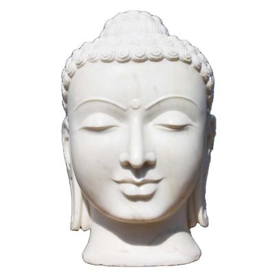 China Modern Custom Design Outdoor Sculpture Figurine Buddha Head Sculpture Hand Carved Large Buddha Head Statue for sale